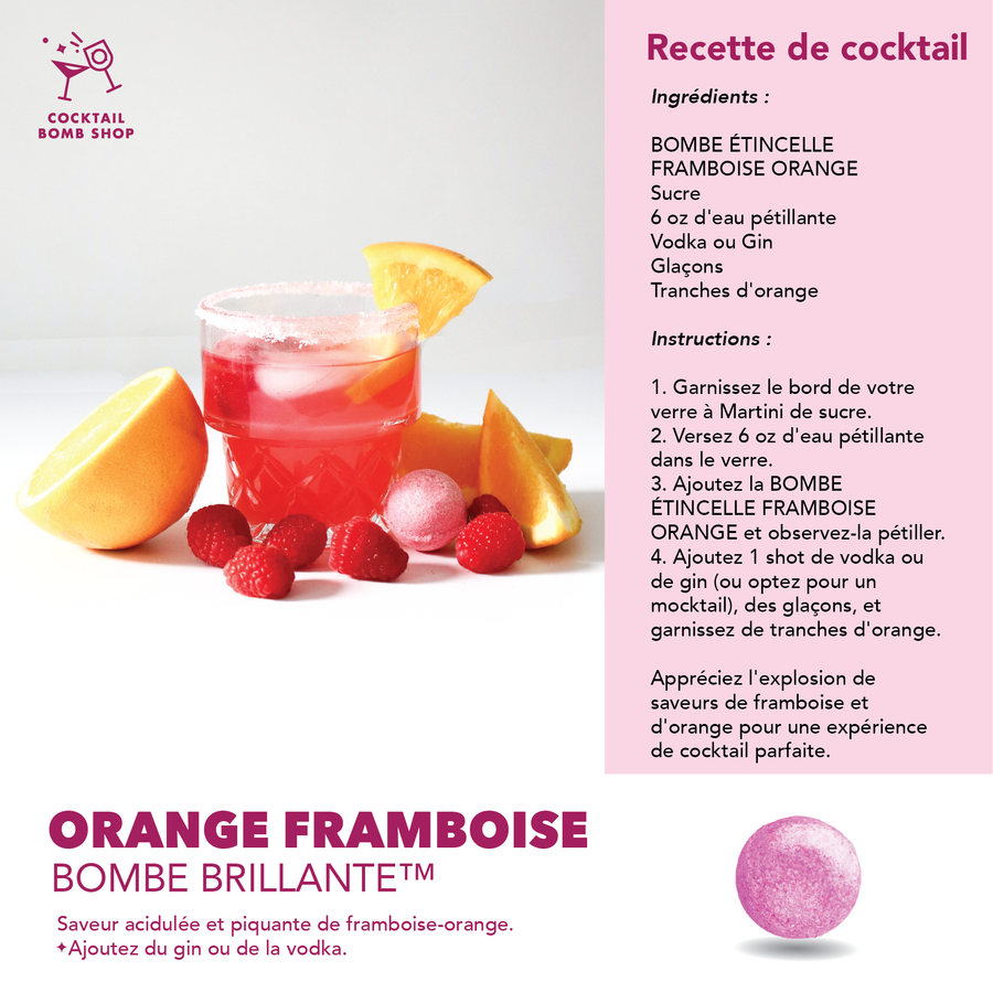 ORANGE FRAMBOISE - BOMBE COCKTAIL
