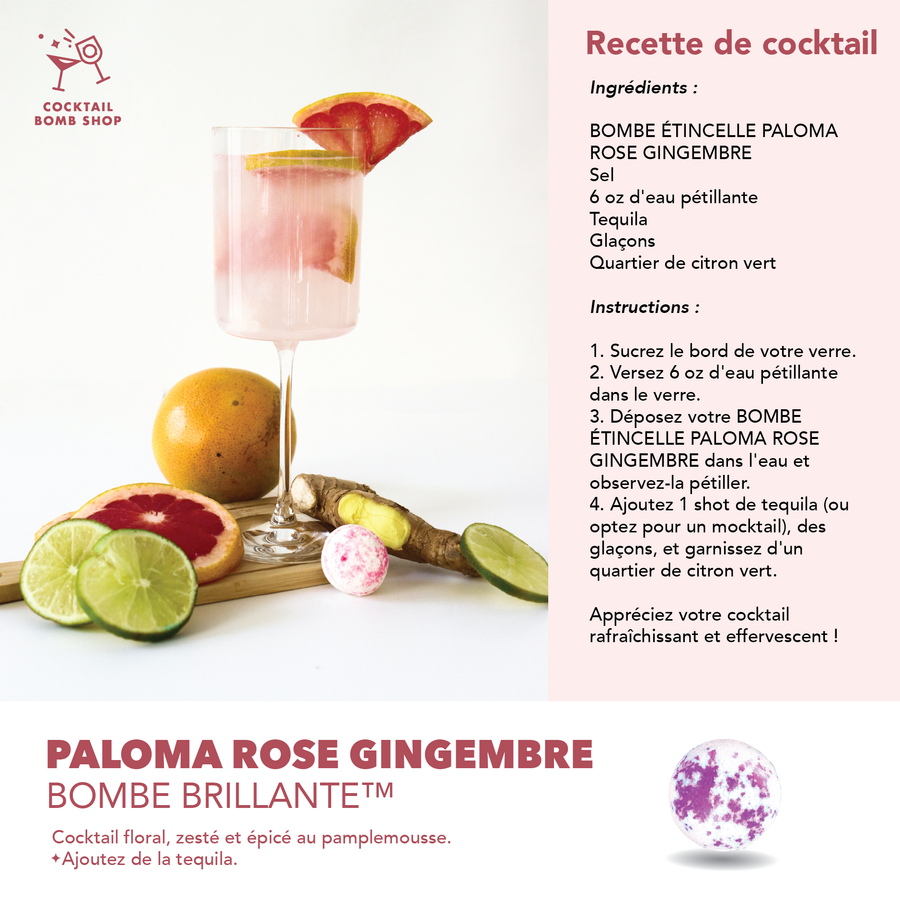 PALOMA ROSE GINGEMBRE - BOMBE COCKTAIL